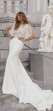 Sparkly Custom Simple Mermaid Unique Vintage Long Wedding Dresses WD420