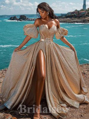 Sparkly Sequin A-line Gorgeous New Best Stylish Long Women Evening Prom Dresses PD744