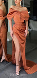 Unique New Elegant Mermaid High Slit Modest Long Party Evening Prom Dresses PD1353