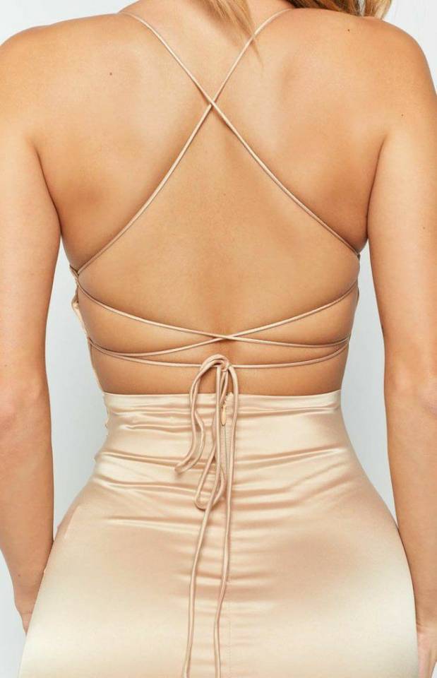 Women's Fashion Halter Satin Long Open Back Dinner Party Prom Dresses PD137