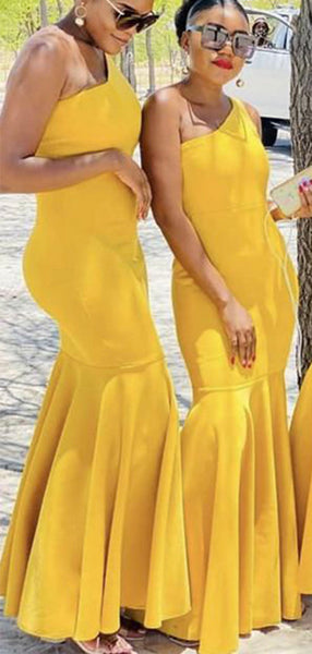 blue dress for baby girl Yellow Simple Mermaid Long Formal Bridesmaid Dresses, Wedding Party Gu –  bridalsew