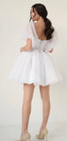 A-line Simple Hot Sale Fairy Unique Dream Beach Vintage Short Wedding Dresses WD022