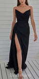 Black Fashion Mermaid Unique New Elegant Evening Formal Long Prom Dresses PD1429