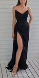 Black Fashion Mermaid Unique New Elegant Evening Formal Long Prom Dresses PD1429