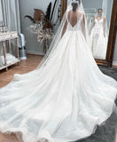 Elegant Custom Formal Detachable Garden Beach Dream Vintage Long Wedding Dresses WD547