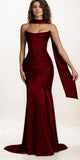 Green Strapless Mermaid Party Modest Elegant Women Evening Long Prom Dresses PD1534