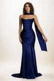 Green Strapless Mermaid Party Modest Elegant Women Evening Long Prom Dresses PD1534