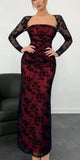 Lace Popular Long Sleeves Mermaid Party Modest Women Evening Long Prom Dresses PD1532