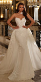 Mermaid Elegant Custom Garden Beach Dream Vintage Long Wedding Dresses WD563