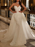 Mermaid Elegant Custom Garden Beach Dream Vintage Long Wedding Dresses WD563