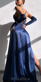 Mermaid Satin Popular Hot Party Modest Women Evening Long Prom Dresses PD1496