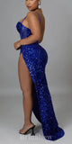 Mermaid Sequin Sparkly Royal Blue Popular Evening Formal Long Prom Dresses PD1396