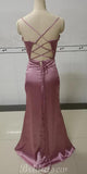 New Arrival Mermaid Spaghetti Straps Modest Evening Long Prom Dresses PD350