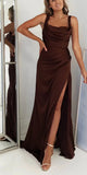 Off the Shoulder Mermaid Simple Black Girls Slay Elegant Evening Modest Long Prom Dresses PD460