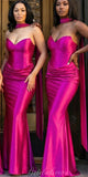 Popular Elegant Sleeveless Satin Simple Mermaid Long Beach Formal Bridesmaid Dresses BD254