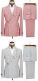 Slim Fit 2 Piece Men Suit, Blazer Pants Vintage Business Banquet Groomsmen Men Tuxedo Suit Set, MS002
