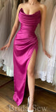 Strapless New Side Slit Mermaid Stylish Elegant Evening Formal Long Prom Dresses PD1457