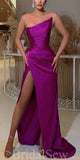 Strapless Purple Modest Mermaid Stylish Elegant Evening Formal Long Prom Dresses PD1459