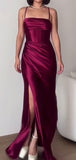 Stylish Elegant Spaghetti Straps Popular Mermaid Fashion Party Evening Long Prom Dresses PD014