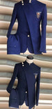 Two Piece Blazer Vest Pants Set, Party Business Banquet Groomsmen Stylish Men Suit Set, MS005