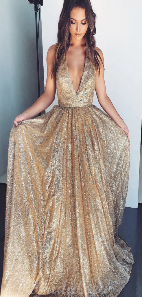 A-Line Sequin Sparkly Newest Long Modest Hot Party Prom Dresses PD061 bridalsew A-Line Sequin Sparkly Newest Long Modest Hot Party Prom Dresses PD061 bridalsew