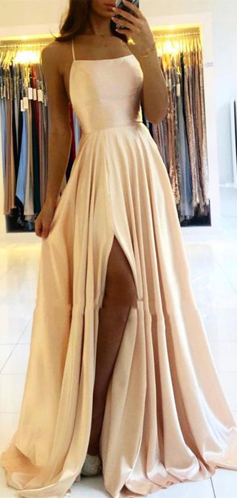 A-line Charming Stylish Modest Long Evening Prom Dresses PD131