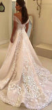 A-line Classic Gorgeous Dream Country Fairy Lace Beach Vintage Long Wedding Dresses WD290