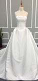 A-line Dream Simple Vintage Lace Long Wedding Dresses, Bridal Gown WD142