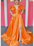 A-line Elegant Satin New Gorgeous Modest Stylish Long Women Party Evening Prom Dresses PD1000
