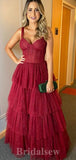 A-line Glitter Straps New Best Modest Elegant Long Women Evening Prom Dresses PD902