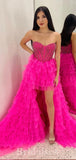 A-line High-Low Unique New Best Stylish Long Women Evening Prom Dresses PD859