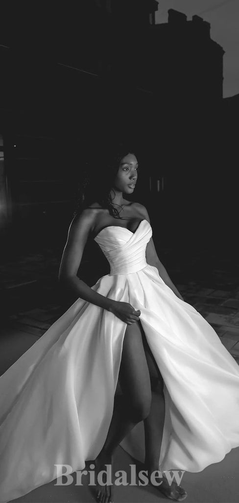 A-line New Best Garden Vintage Popular Dream Beach Long Wedding Dresses WD512