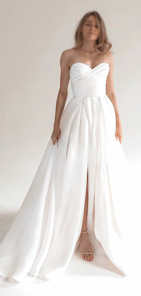A-line New Best Garden Vintage Popular Dream Beach Long Wedding Dresses WD512