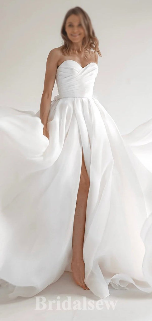 A-line New Best Garden Vintage Popular Dream Beach Long Wedding Dresses WD512