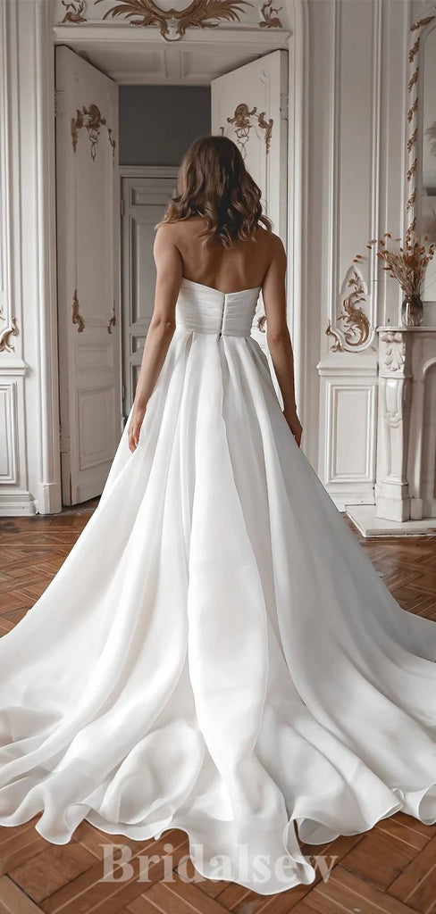 A-line New Best Garden Vintage Popular Dream Beach Long Wedding Dresses WD512