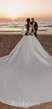A-line One Shoulder Unique Gorgeous Vintage Dream Beach Elegant Long Wedding Dresses, Bridal Gown WD459
