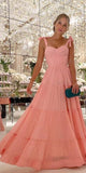 A-line Popular Straps New Chic Fairy Long Women Party Evening Prom Dresses PD993
