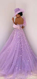 A-line Princess Gorgeous Unique Black Girls Slay Evening Long Prom Dresses PD506