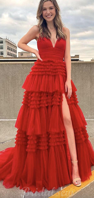Black V-neck Sequin Mermaid Prom Dresses, Sexy Spaghetti Prom Dresses, PD0400