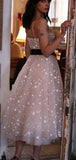 A-line Short Spaghetti Straps Unique Modest Prom Dresses, Homecoming Dress PD311