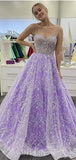 A-line Spaghetti Straps Modest Elegant Formal Best Long Party Evening Prom Dresses PD1323