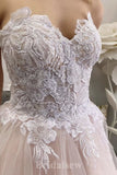 A-line Strapless Popular Tulle Hot Elegant Modest Long Party Evening Prom Dresses PD1316