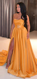 A-line Strapless Satin New Modest Elegant Long Party Evening Prom Dresses PD1333