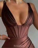 Affordable Mermaid Sexy Satin Short Women Evening Prom Dresses, Homecoming Dress PD708