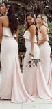 Affordable Simple Mermaid Elegant Beach Bridesmaid Dresses BD077