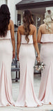 Affordable Simple Mermaid Elegant Beach Bridesmaid Dresses BD077