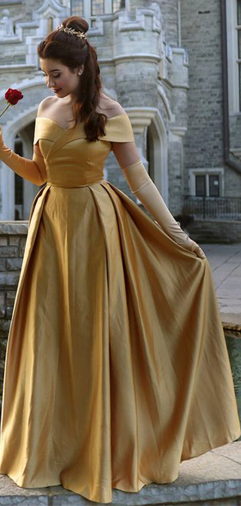 Aline Princess Off Shoulder Long Modest Prom Dresses Women Party Gown PD193