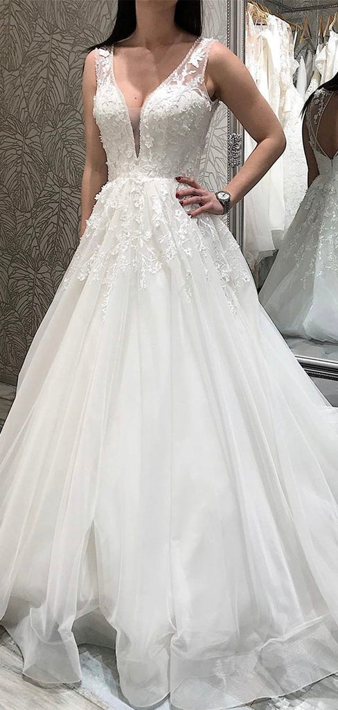 Aline Sleeveless Elegant Garden Vintage Dream Beach Long Wedding Dresses WD226
