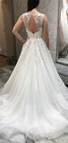 Aline Sleeveless Elegant Garden Vintage Dream Beach Long Wedding Dresses WD226