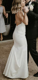 Beach Mermaid Simple Fashion Elegant Long Wedding Dresses, Bridal Gowns WD119